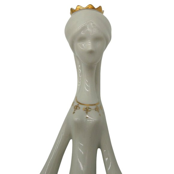 AQUINCUM Princess and Frog on Gold Ball Figurine Hungary Vintage 8" Tall - Picture 8 of 10